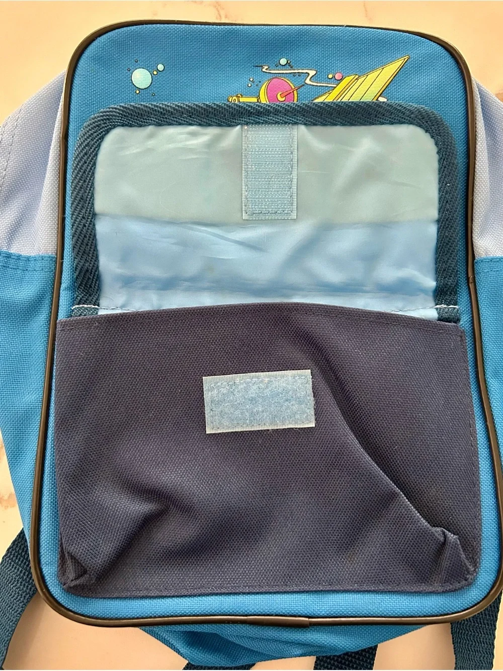 The Magic School Bus Backpack Scholastic Rare 1994 Vintage NEW No Tags Blue Kids